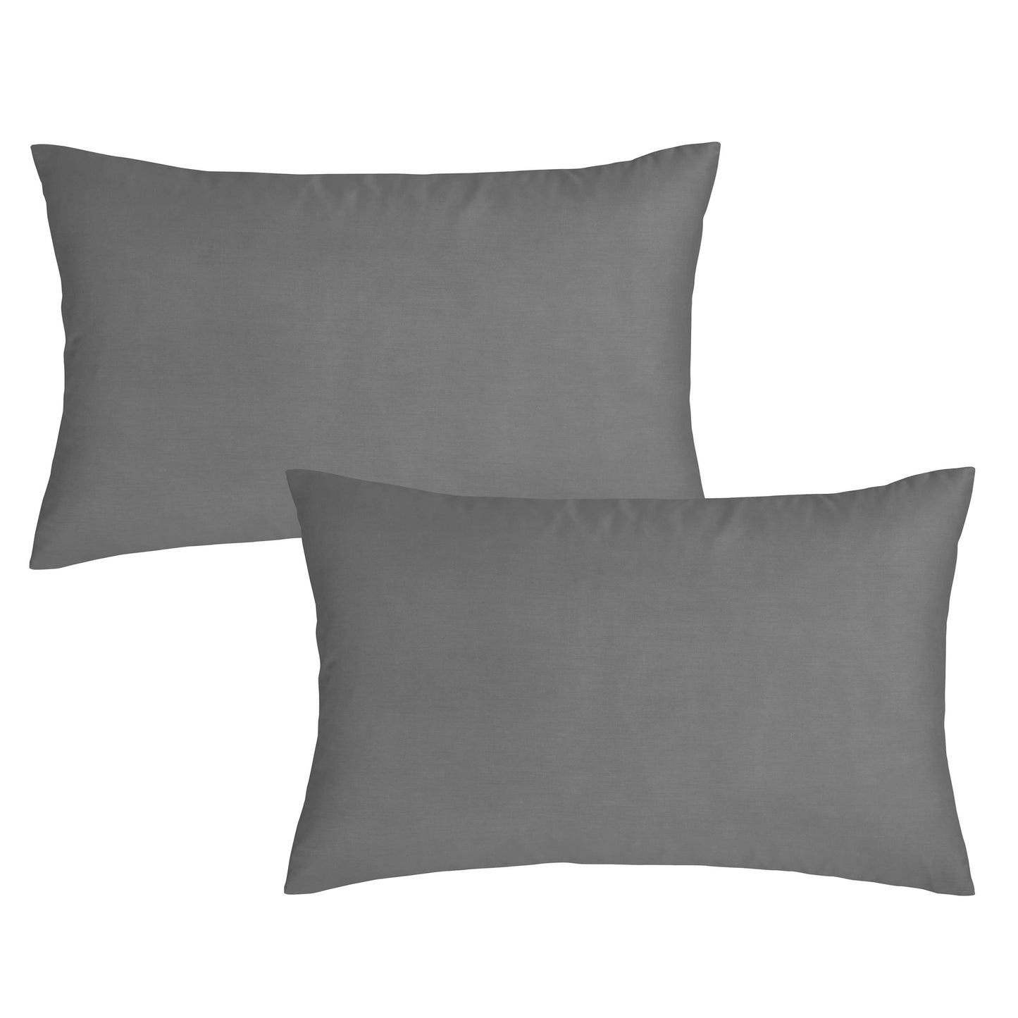 Bianca Charcoal Grey 180TC Egyptian 100% Cotton Housewife Pillowcase Pair