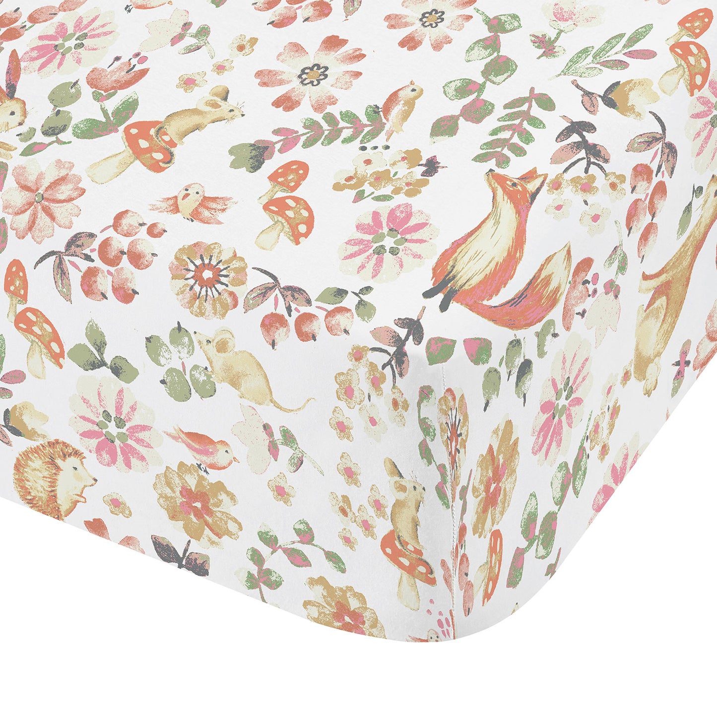 Catherine Lansfield Pink Enchanted Butterfly Fitted Sheet