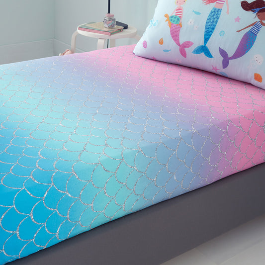 Catherine Lansfield Mermaid Ombre Fitted Sheet
