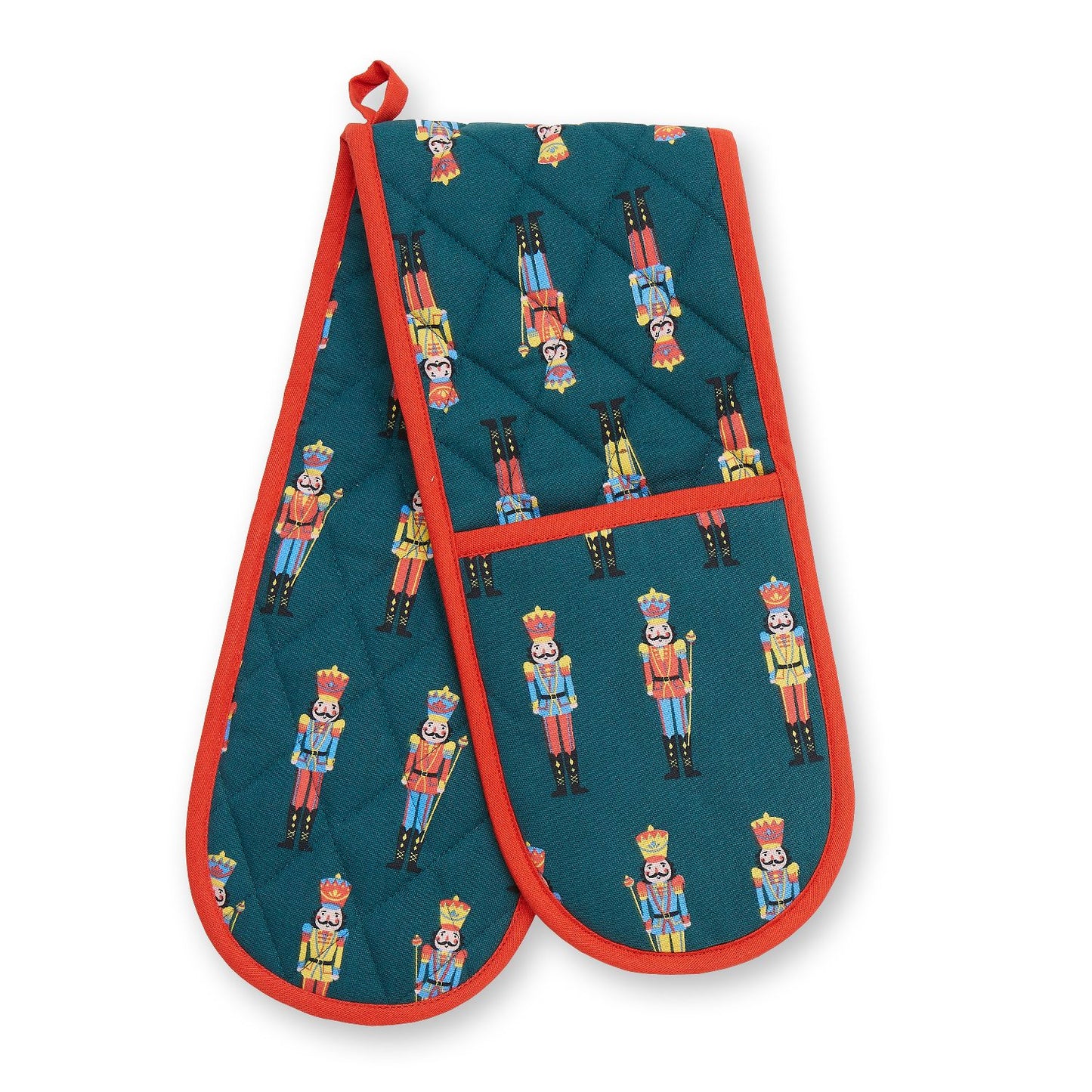 Catherine Lansfield Christmas Nutcracker Cotton Double Oven Glove
