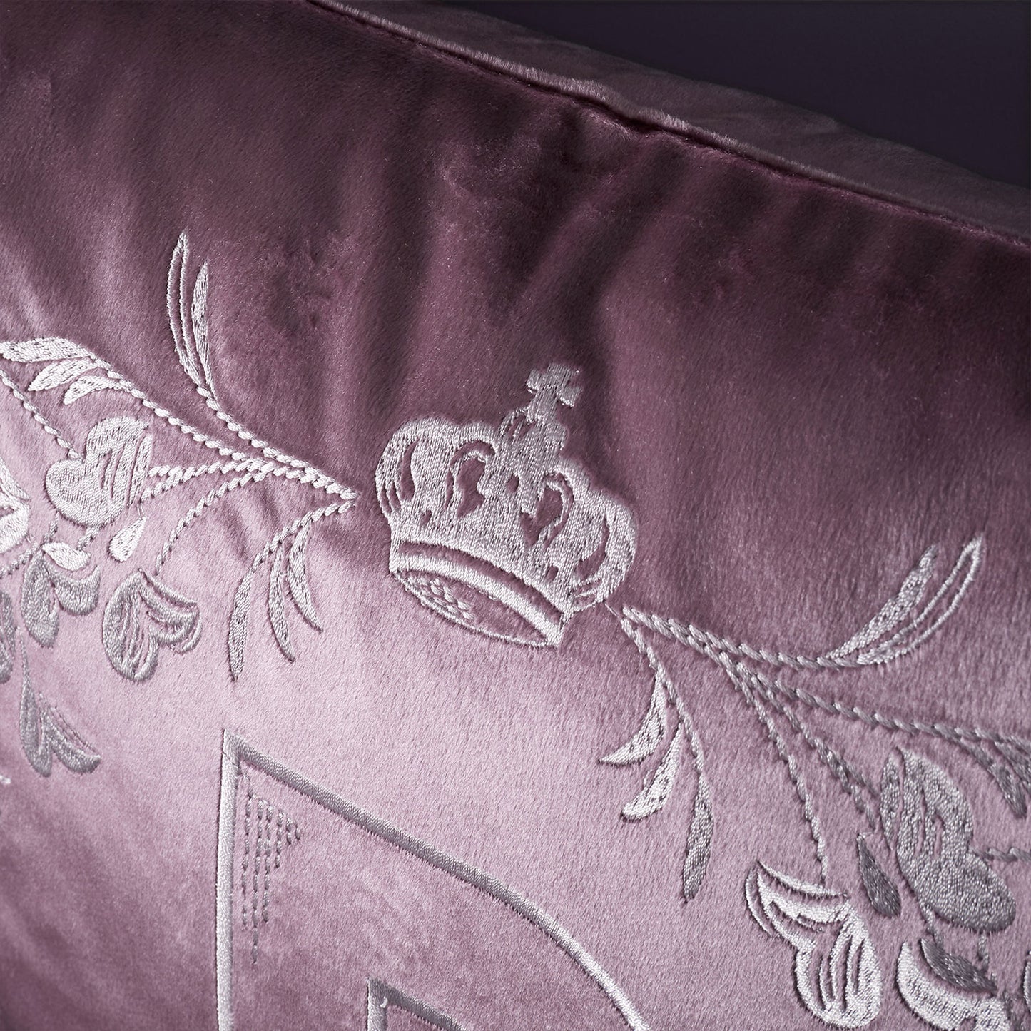 Bridgerton By Catherine Lansfield Regency Crown Purple Cushion (45cm x 45cm)