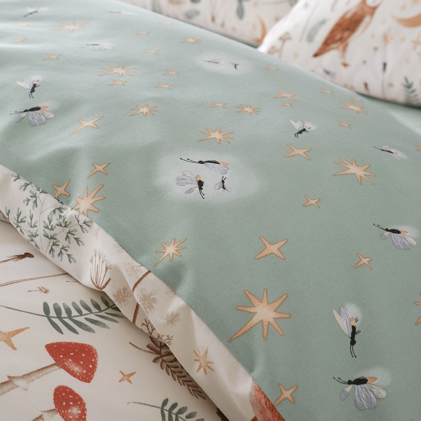 Catherine Lansfield Enchanted Twilight Animals Natural Duvet Set