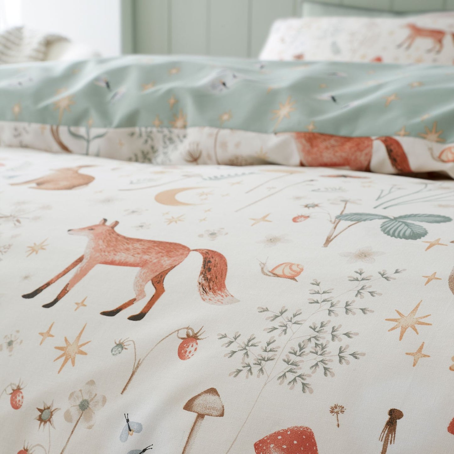 Catherine Lansfield Enchanted Twilight Animals Natural Duvet Set