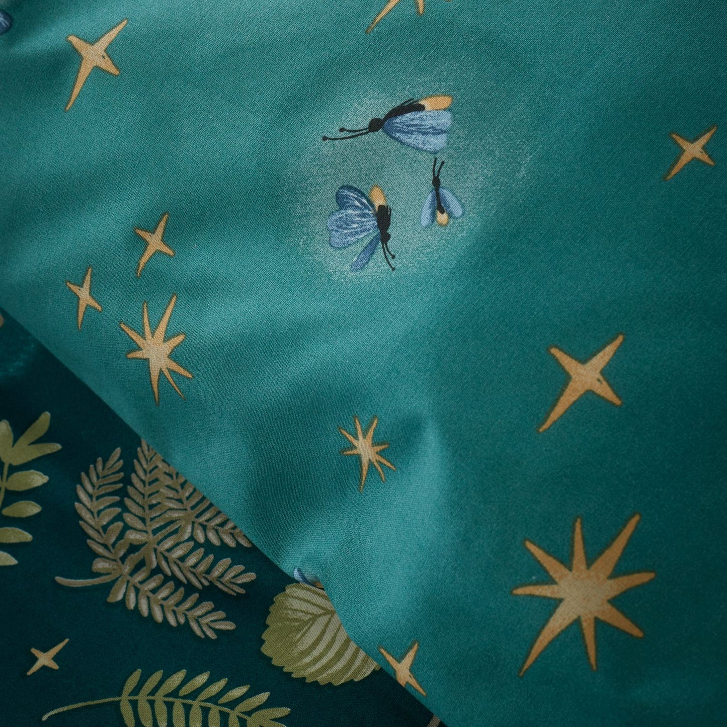 Catherine Lansfield Enchanted Twilight Animals Forest Green Duvet Set