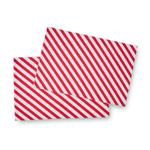 Catherine Lansfield Christmas Candy Cane Red Cotton Placemats 4 Pack