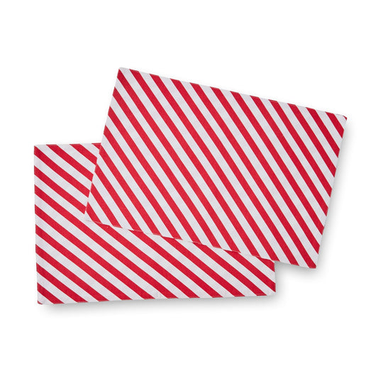 Catherine Lansfield Christmas Candy Cane Red Cotton Placemats 4 Pack
