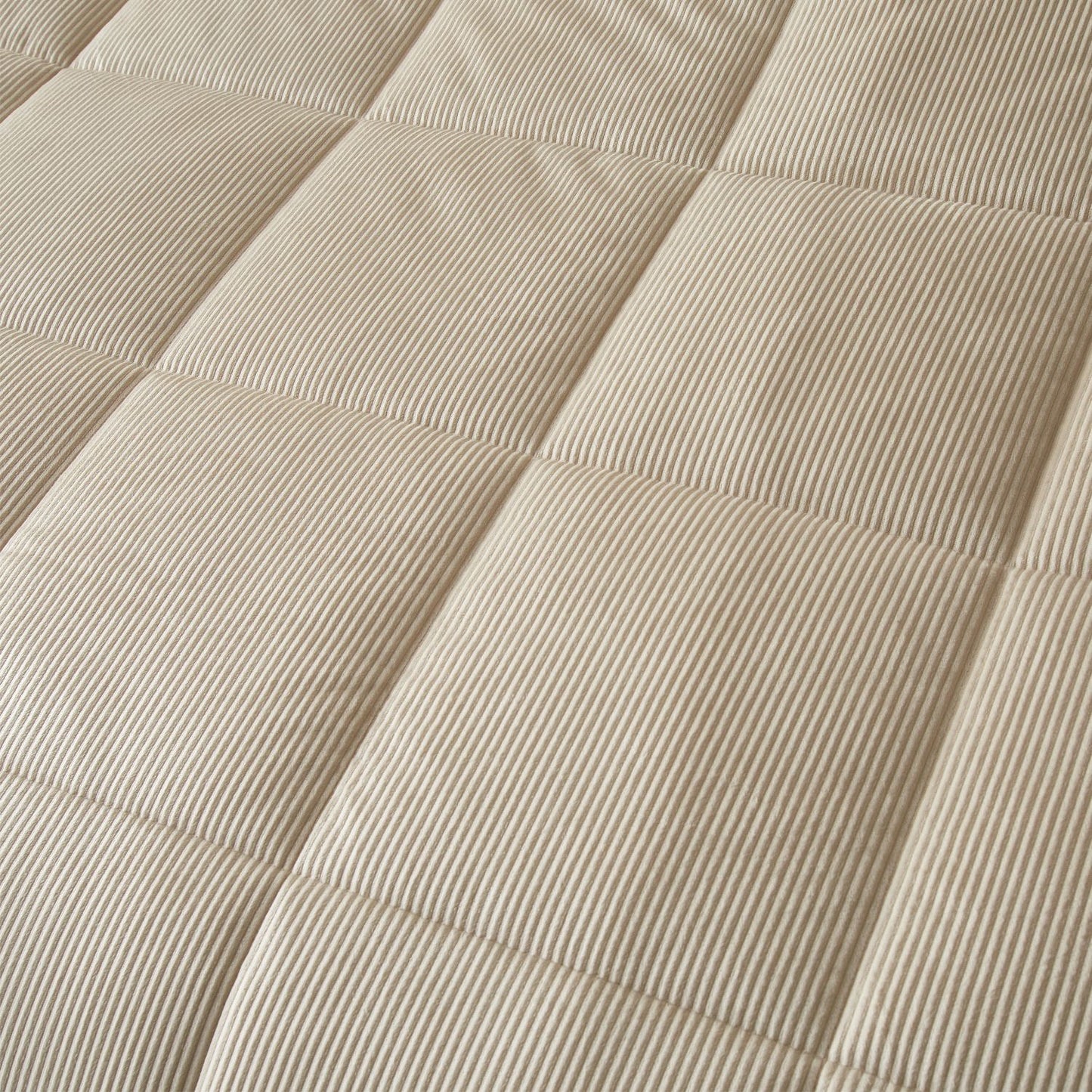 Catherine Lansfield Cosy Cord Natural Coverless 6.5 Tog Comforter