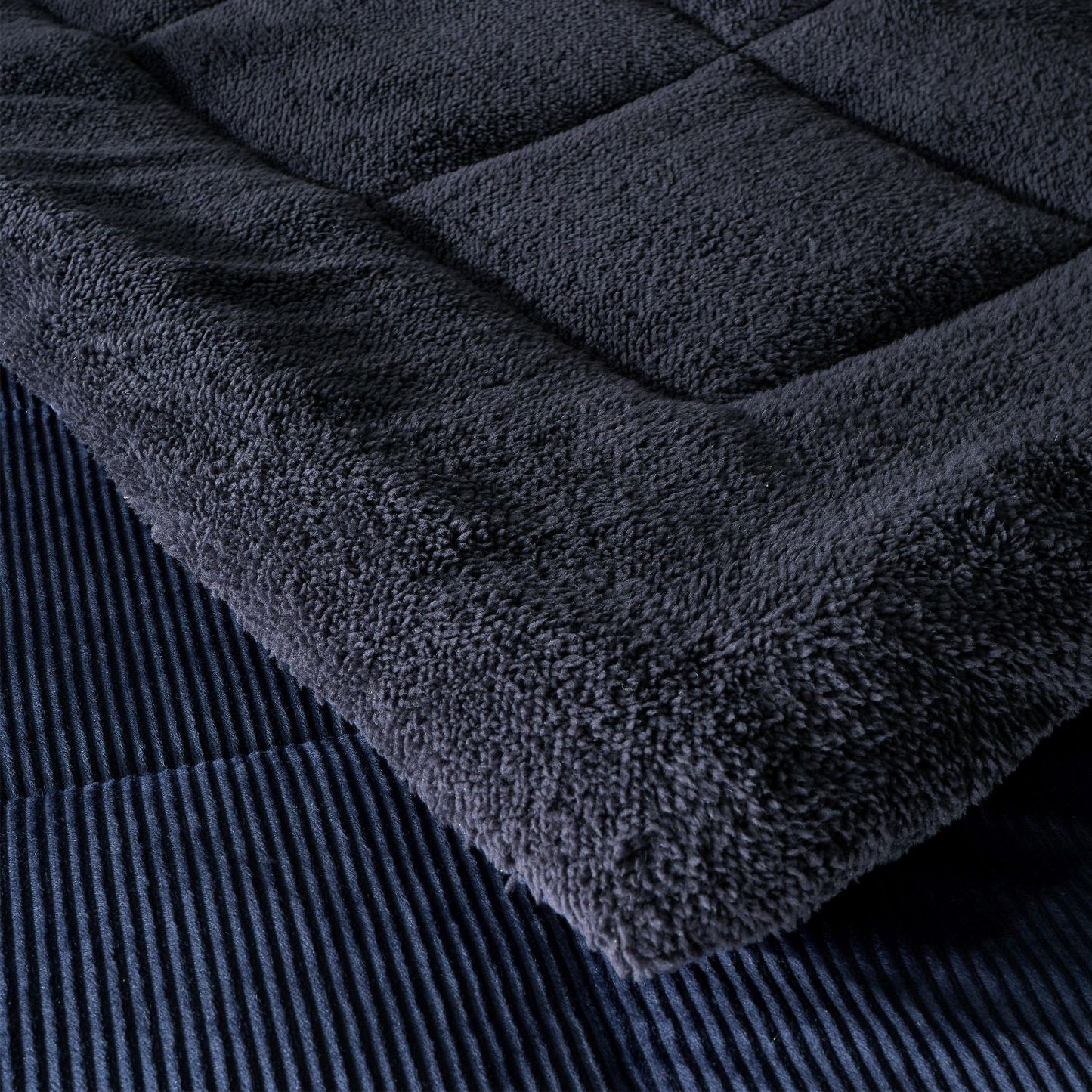 Catherine Lansfield Cosy Cord Navy Coverless 6.5 Tog Comforter