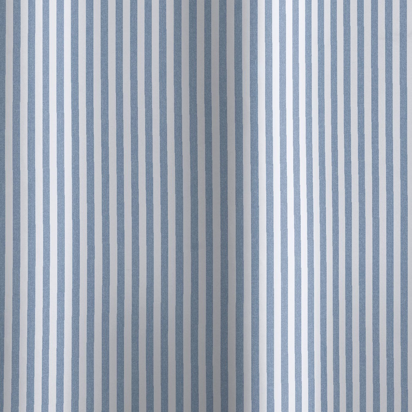 Catherine Lansfield Timeless Stripe Blue Shower Curtain