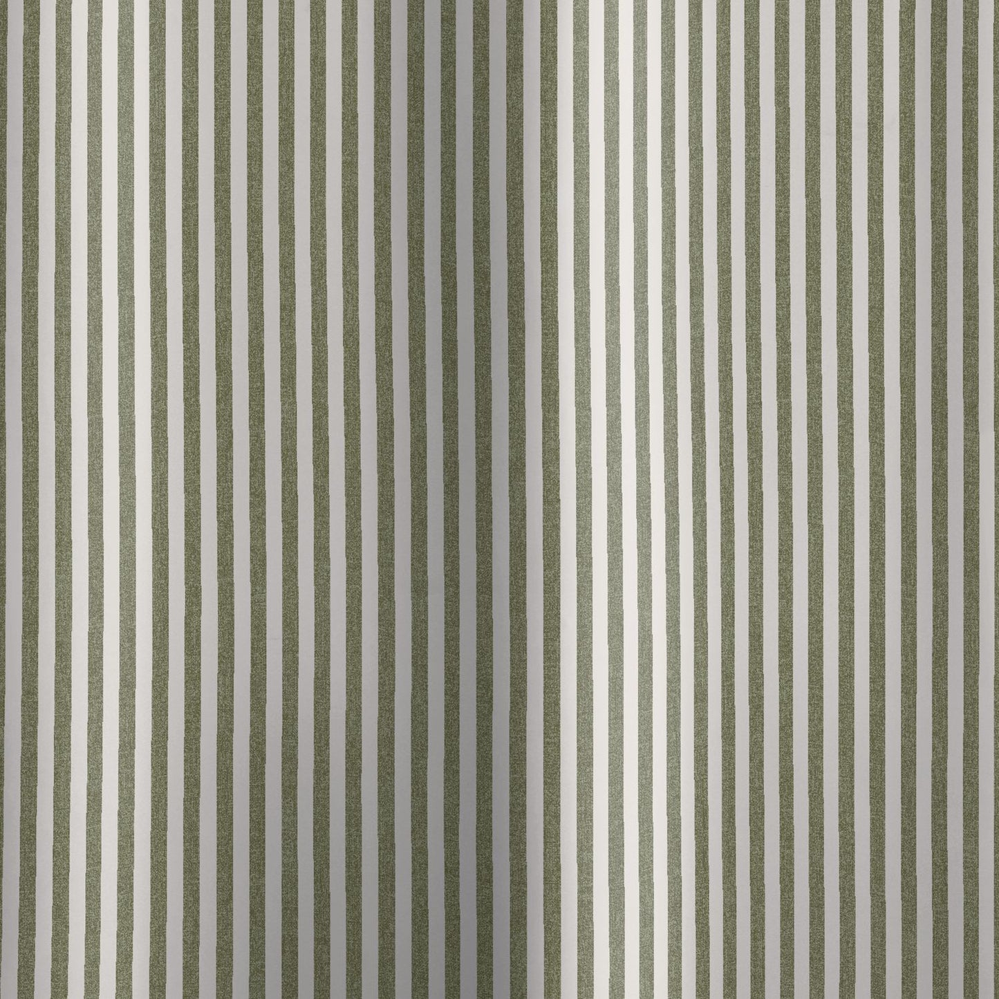 Catherine Lansfield Timeless Stripe Green Shower Curtain