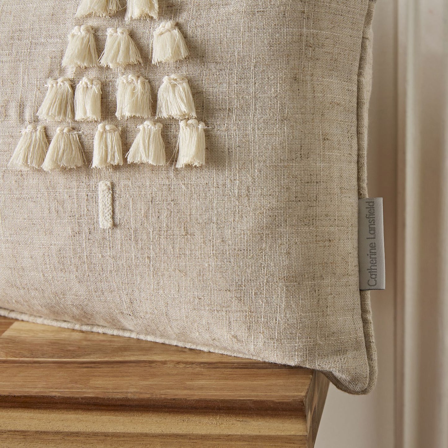 Catherine Lansfield Tufted Christmas Tree Cushion