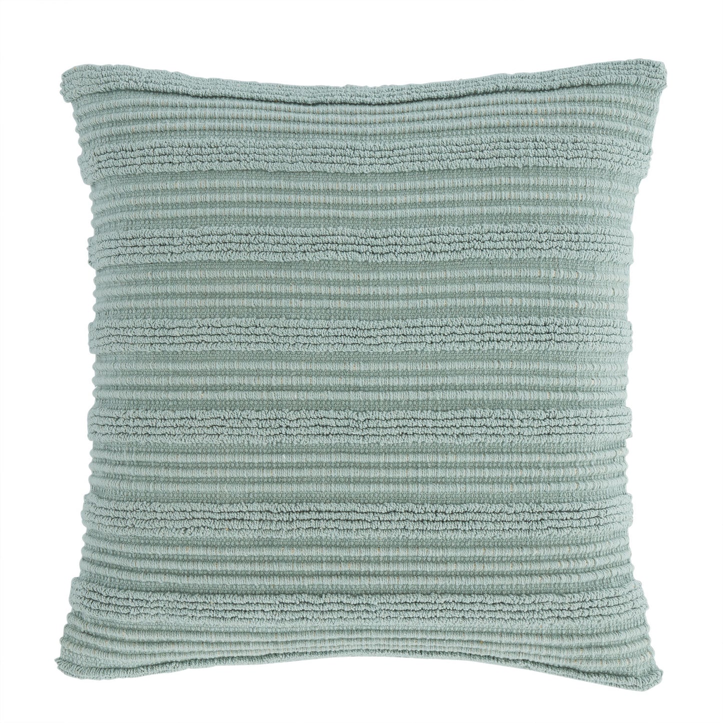 Pineapple Elephant Green Tufted Stripes Cotton Cushion (45cm x 45cm)