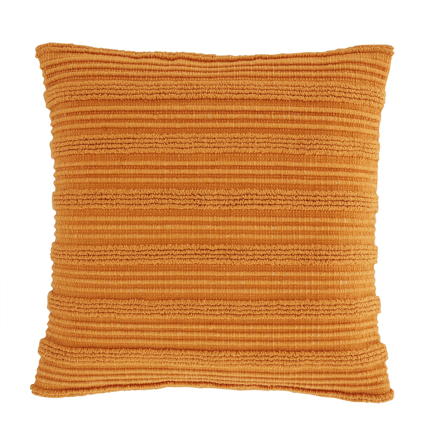 Pineapple Elephant Terracotta Tufted Stripes Cotton Cushion (45cm x 45cm)