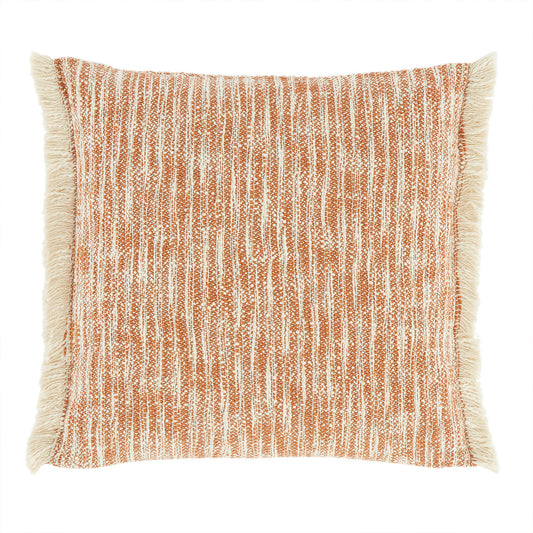 Pineapple Elephant Terracotta Textured Frayed Edge Cushion (45cm x 45cm)