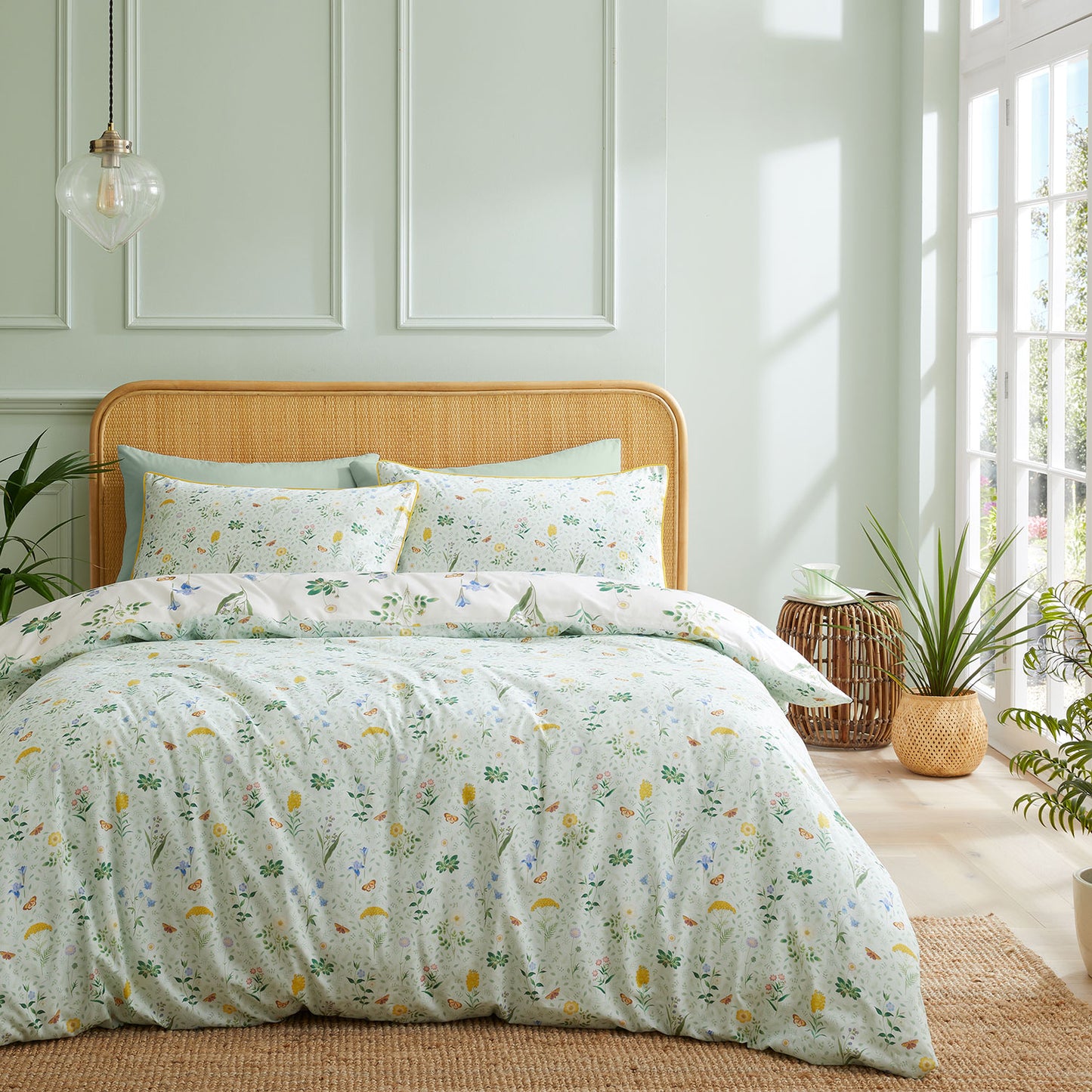 RHS Botanical Cottage Garden 200TC Cotton Duvet Set