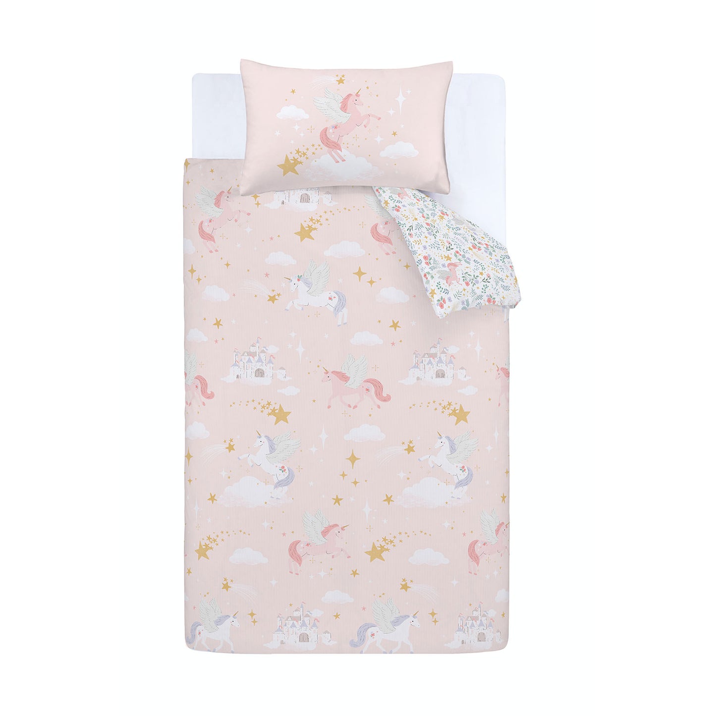 Catherine Lansfield Fairytale Unicorn Reversible Duvet Set