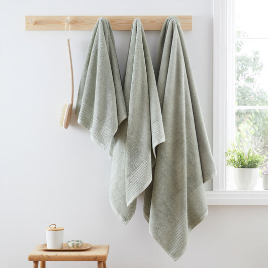 Bianca Sage Green Egyptian Cotton Towels