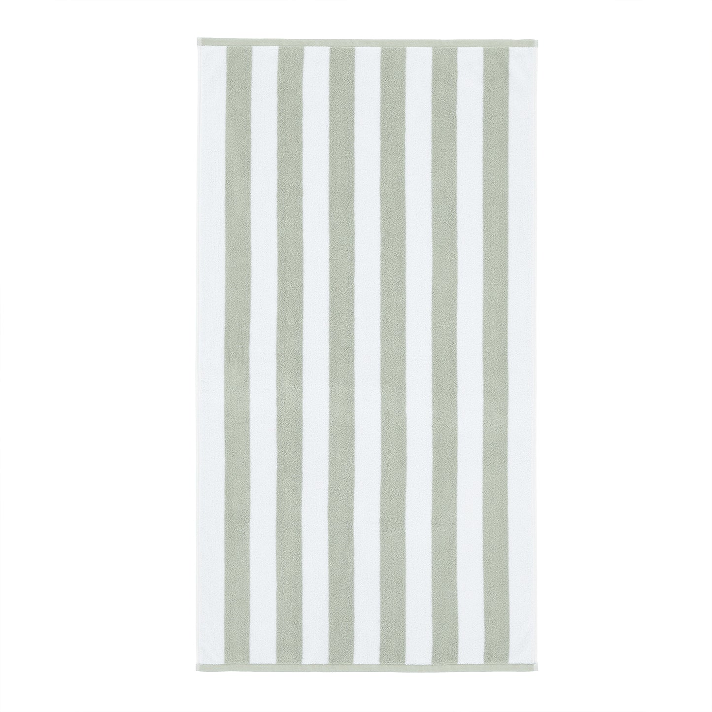Bianca Reversible Stripe Sage Green Jacquard Towels