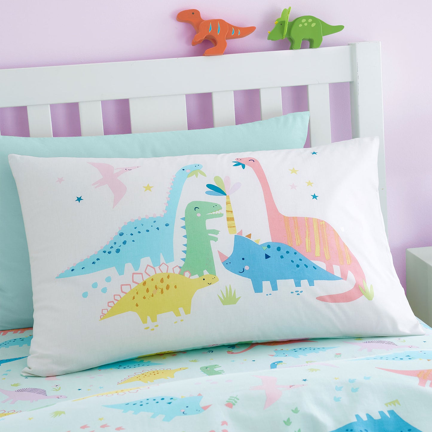 Catherine Lansfield Dinosaur Friends Reversible Duvet Set