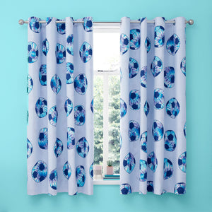Catherine Lansfield Tie Dye Football Reversible Curtains