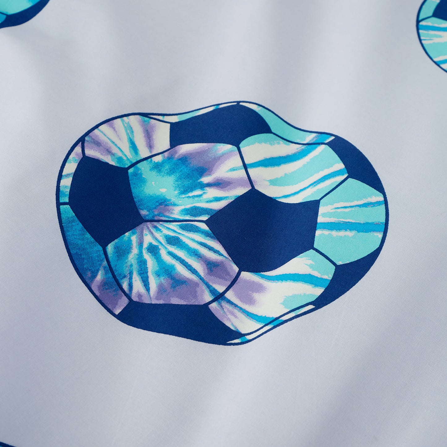 Catherine Lansfield Tie Dye Lilac Football Reversible Duvet Set