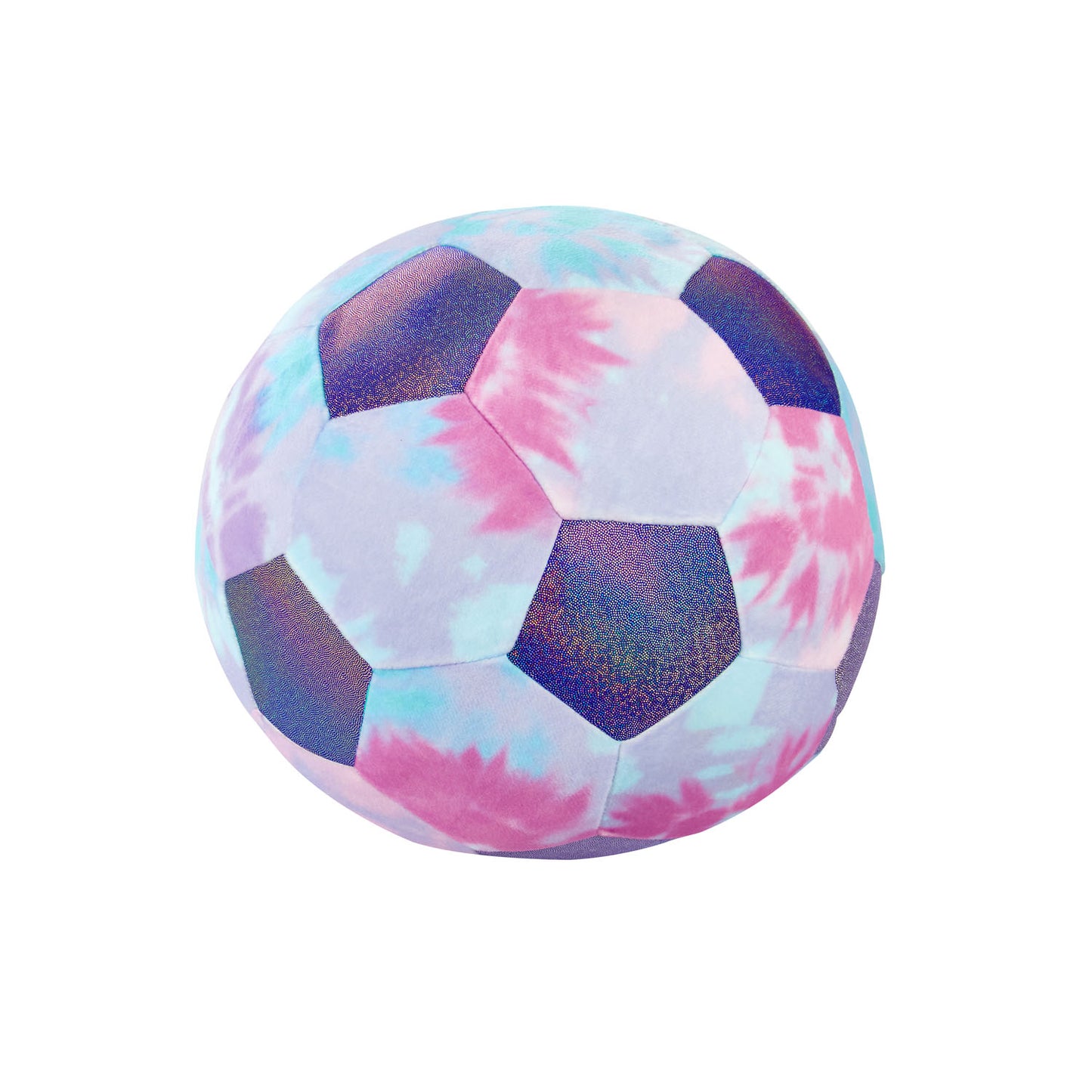 Catherine Lansfield Lilac Tie Dye Football 3D Shaped Cushion