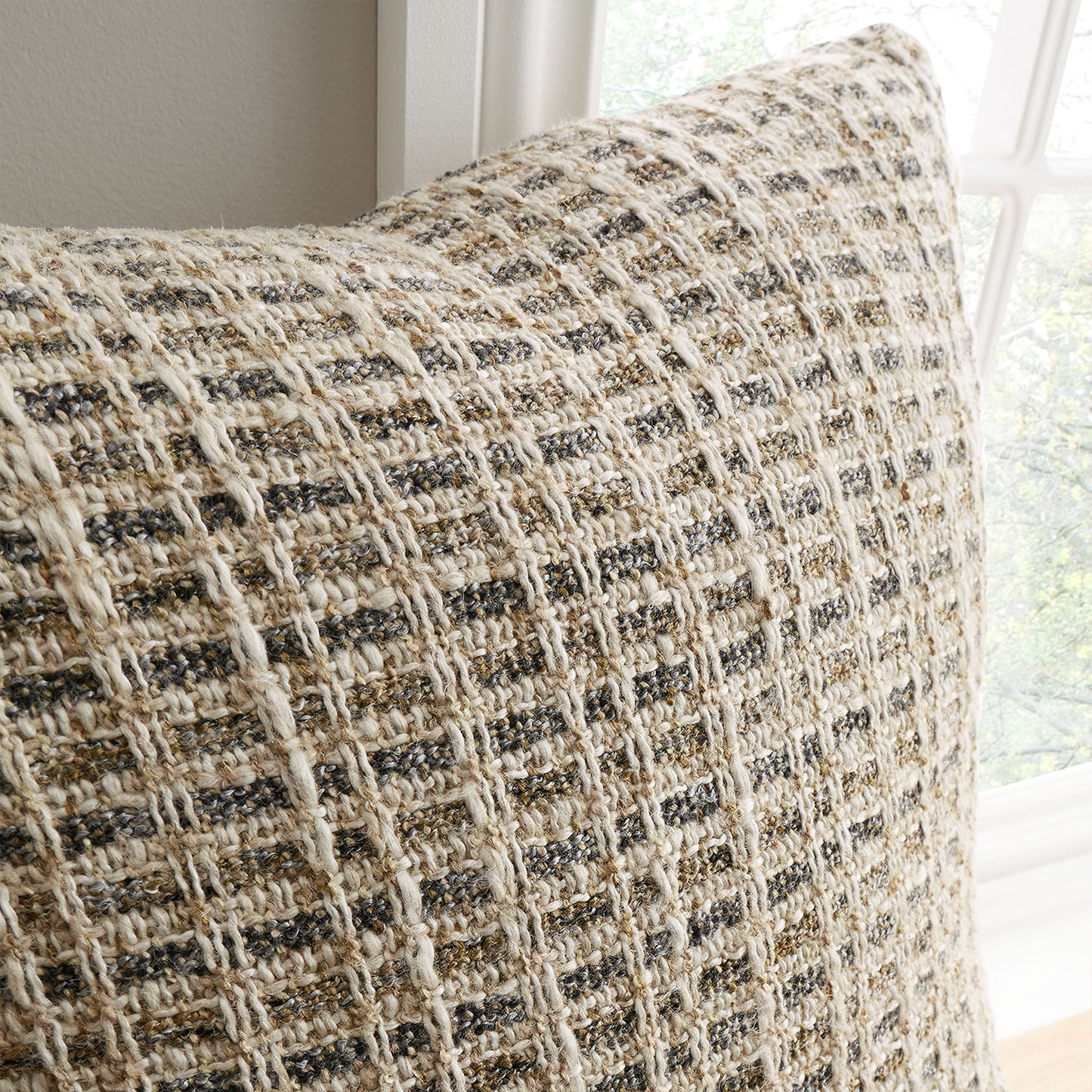 Bianca Amble Charcoal Linen Blend Cushion (45x45cm)