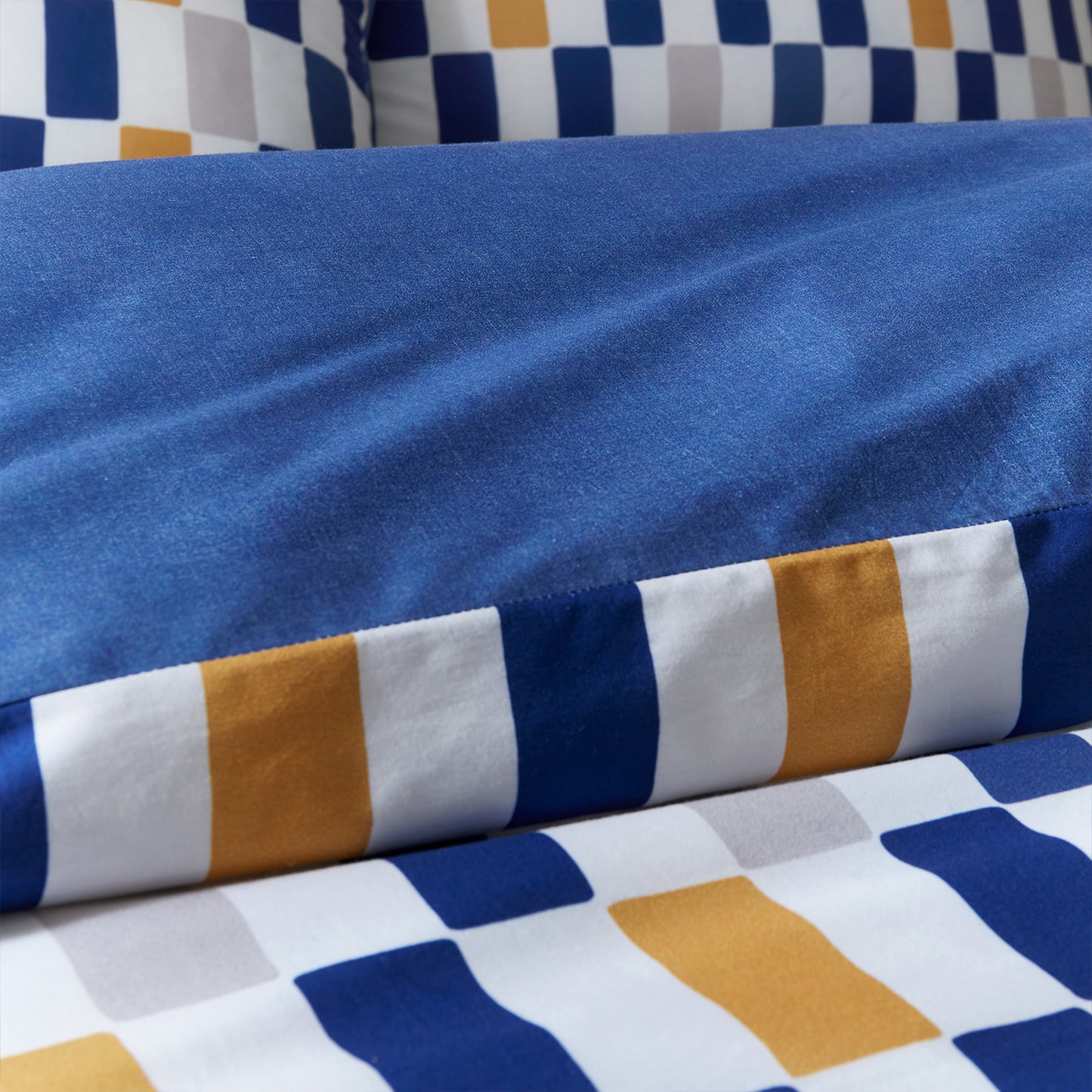 Content By Terence Conran Oblong Checkerboard Duvet Set