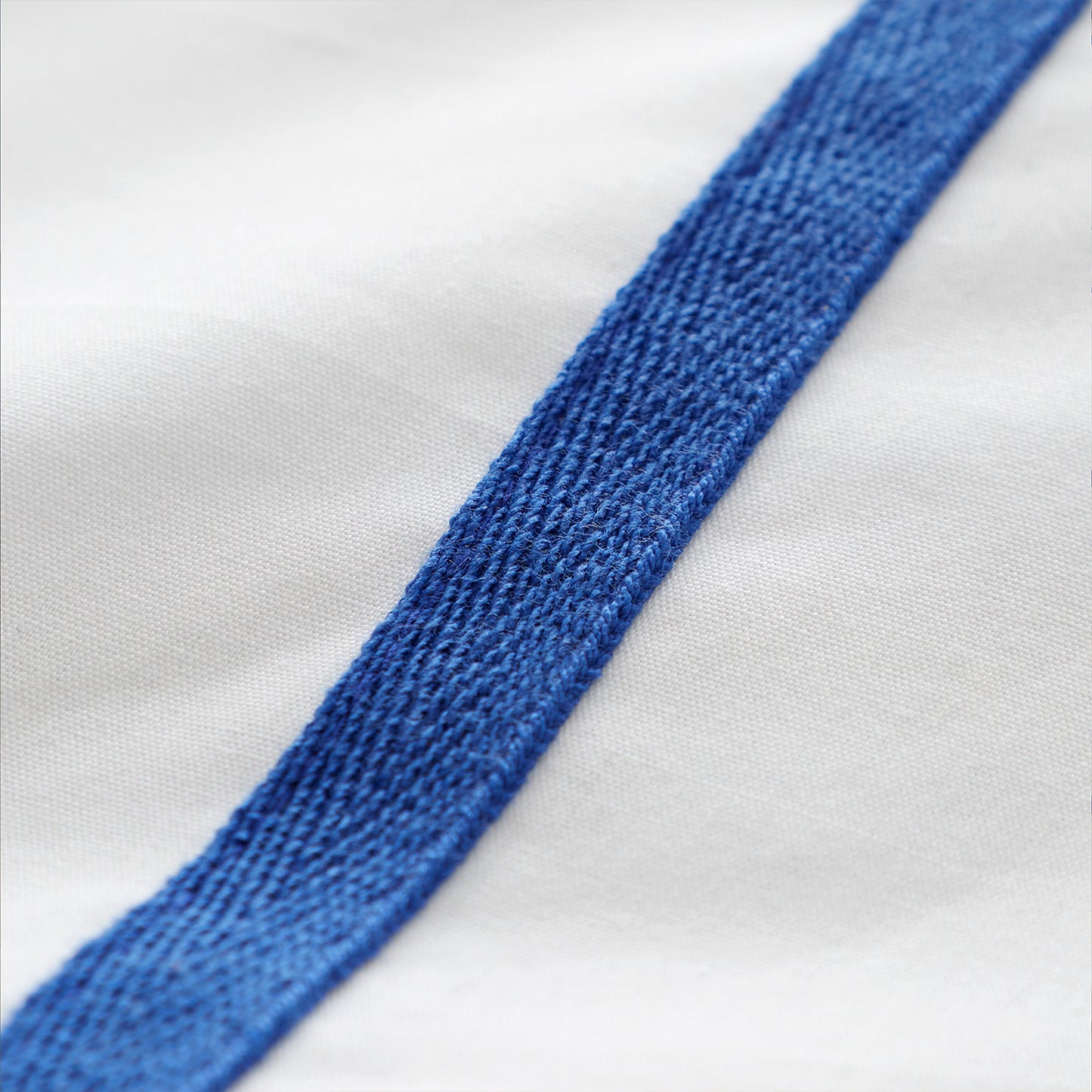 Content By Terence Conran Herringbone Blue Stripe Cotton Duvet Set
