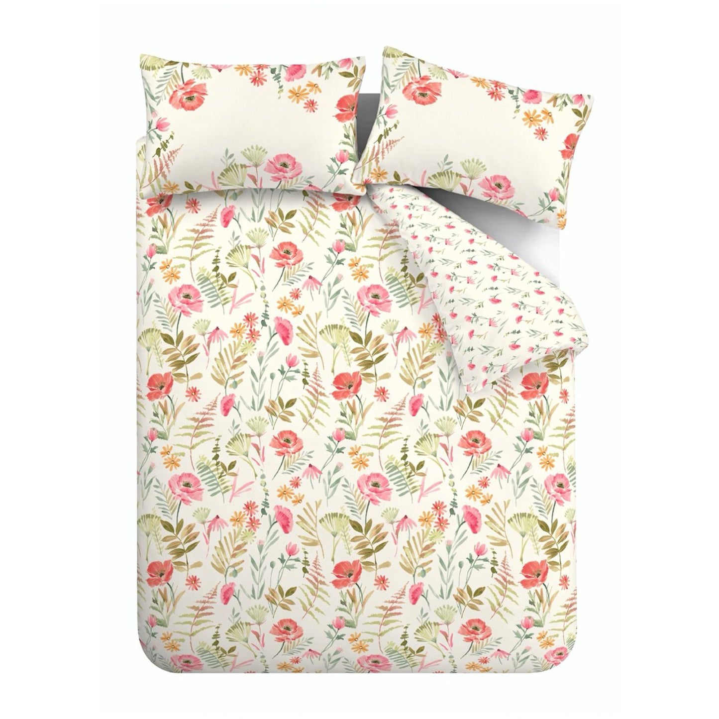 Catherine Lansfield Ella Poppy Reversible Duvet Set