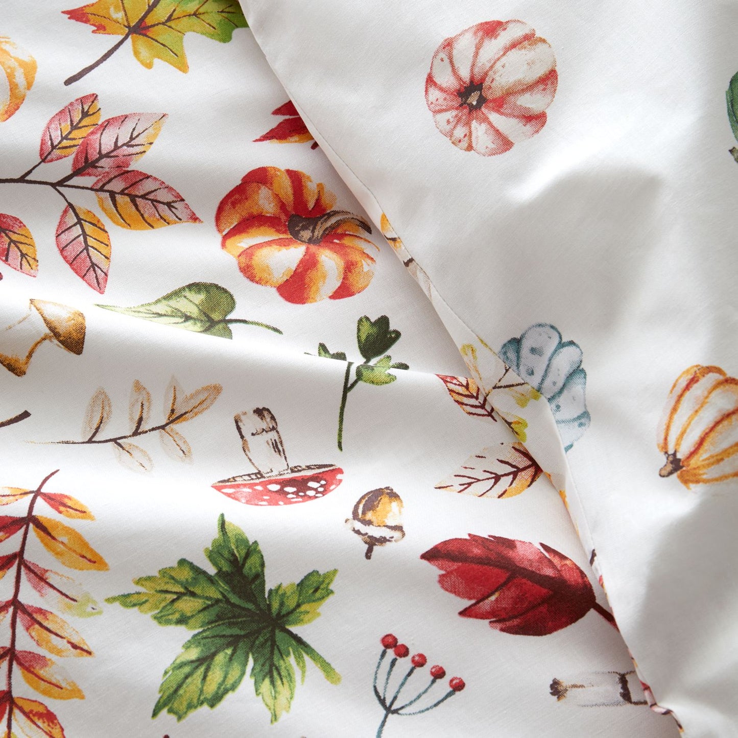 Catherine Lansfield Autumn Pumpkins Reversible Duvet Set