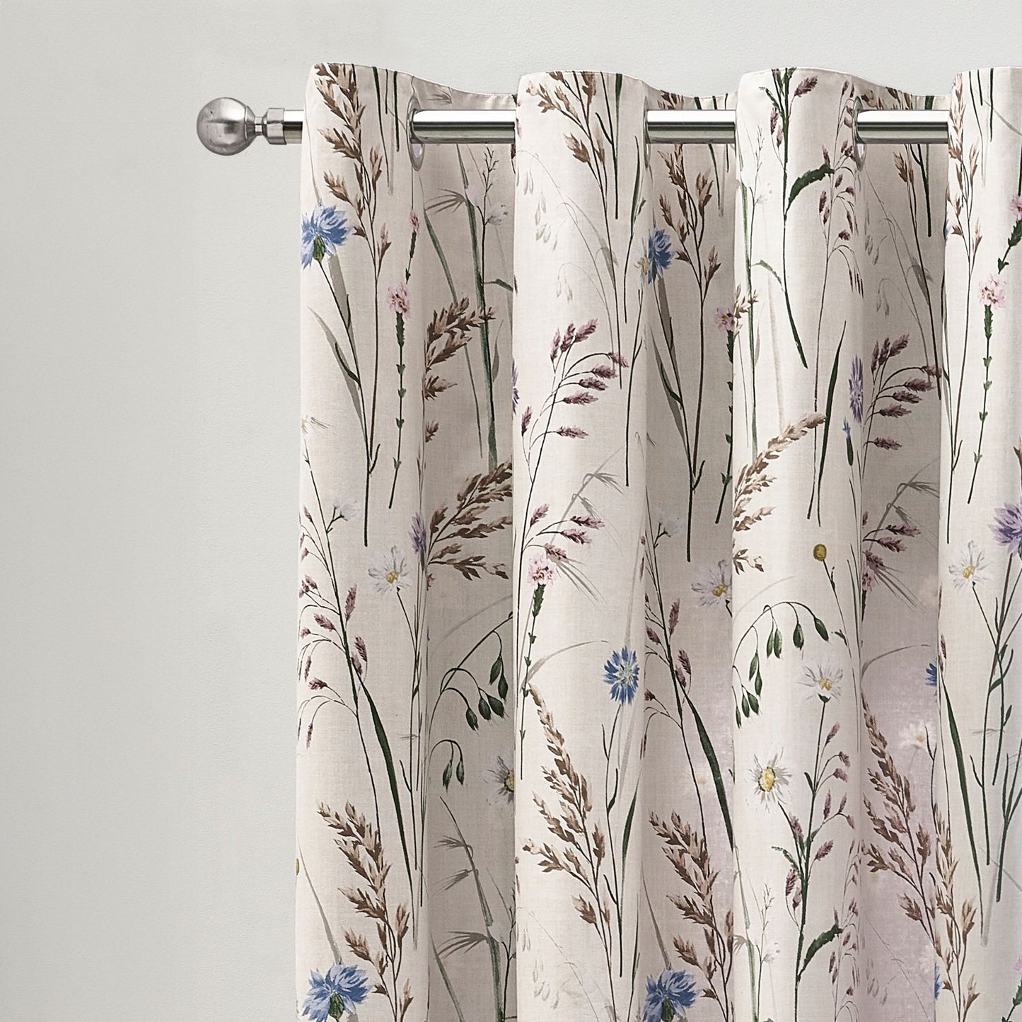 Catherine Lansfield Grasmere Lilac Floral Fully Reversible Curtains