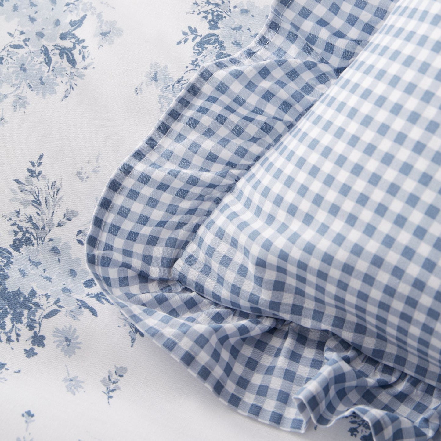 Catherine Lansfield Lucie Floral Frill Cushion