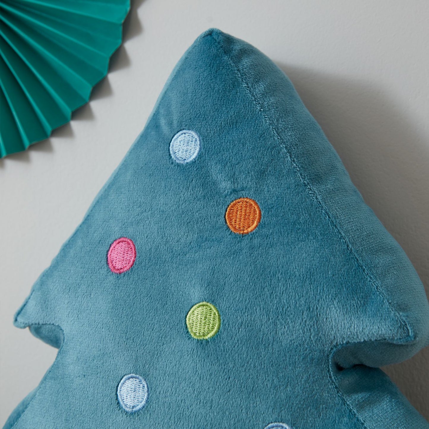 Catherine Lansfield Christmas Tree 3D Shaped Cushion Green