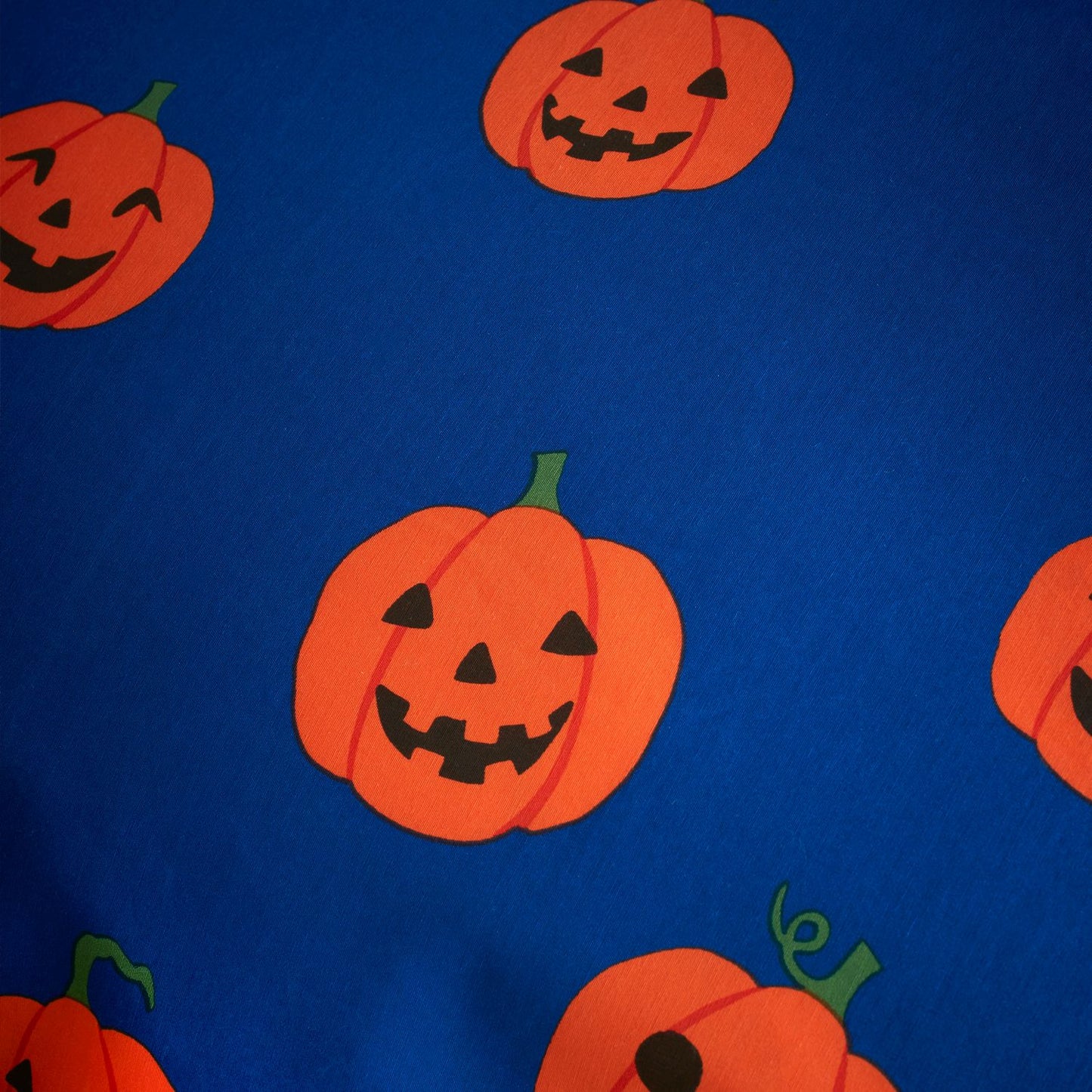 Catherine Lansfield Halloween Pumpkins Navy Reversible Duvet Set