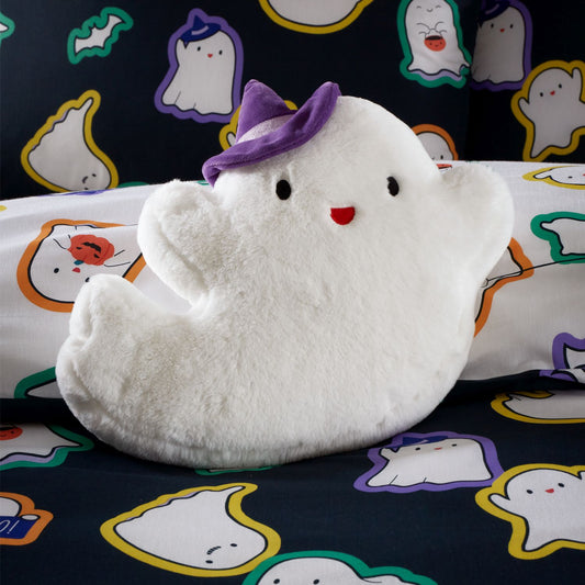 Catherine Lansfield Halloween White Ghost 3D Shaped Cushion