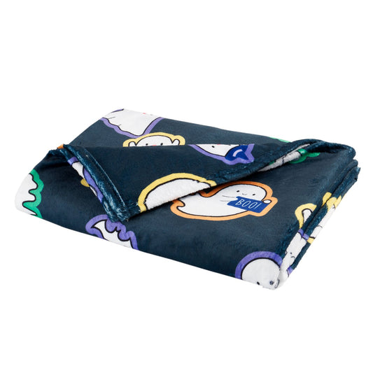 Catherine Lansfield Halloween Ghosts Black Fleece Throw