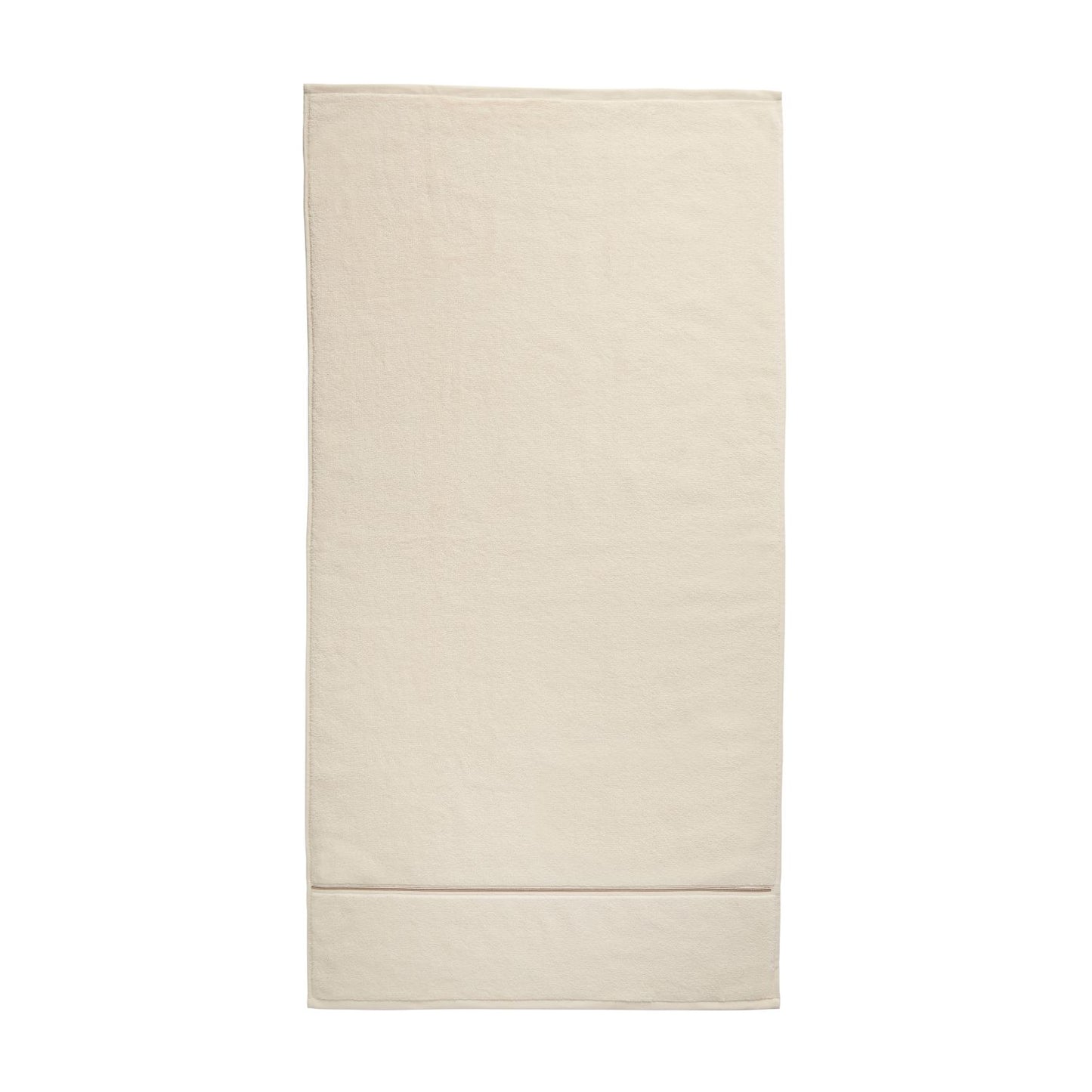 Bianca Zero Twist Satin Stitch Cream Cotton Towels