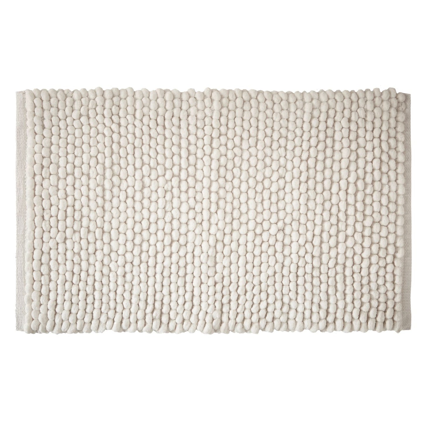 Bianca Aspen White Bobble Bath Mat