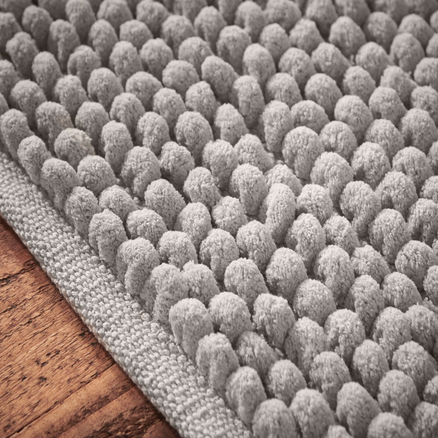 Bianca Aspen Grey Bobble Bath Runner