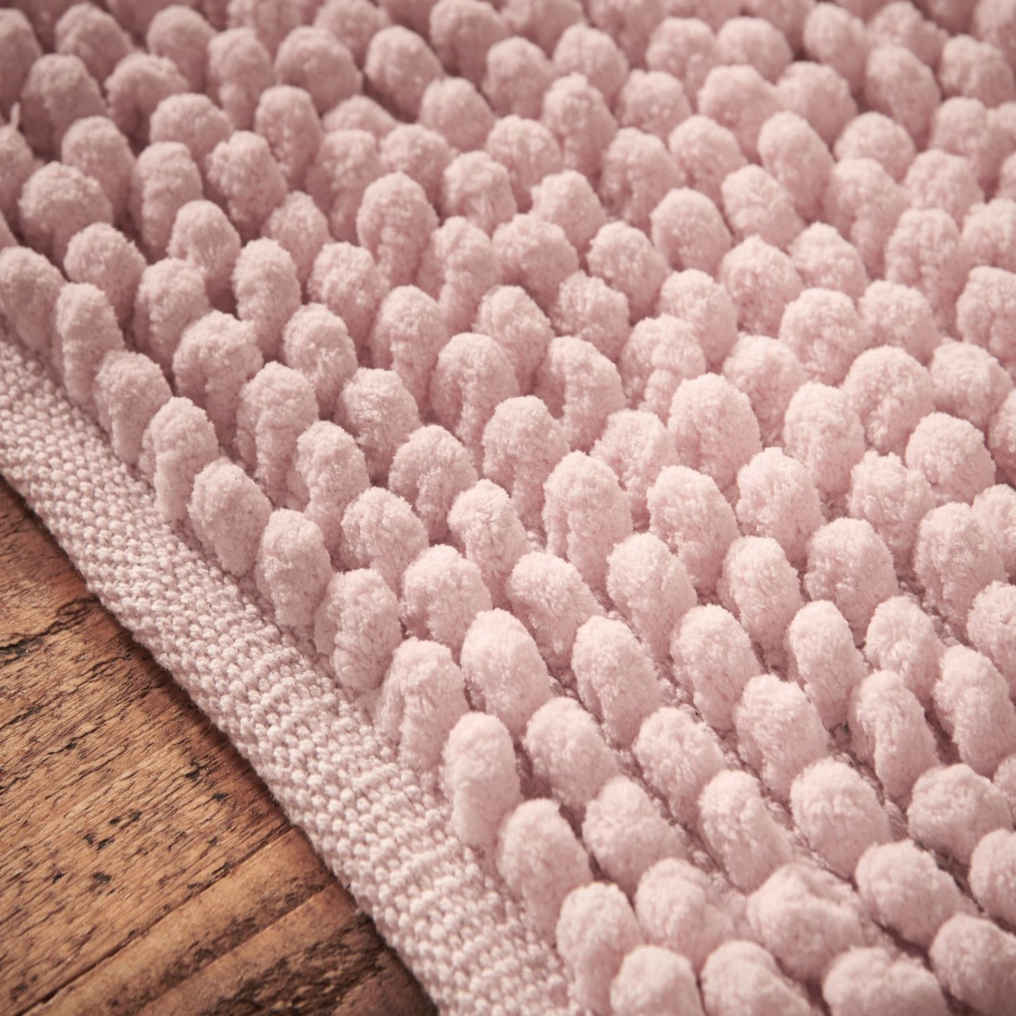 Bianca Aspen Pink Bobble Bath Runner