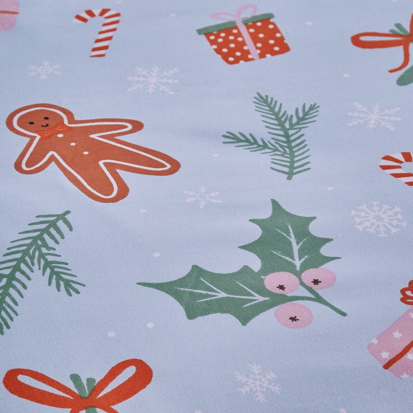 Catherine Lansfield Christmas Gingerbread So Soft Reversible Duvet Set