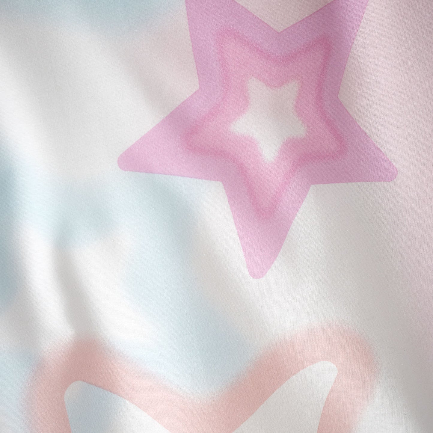 Catherine Lansfield Ombre Stars White Reversible Duvet Set