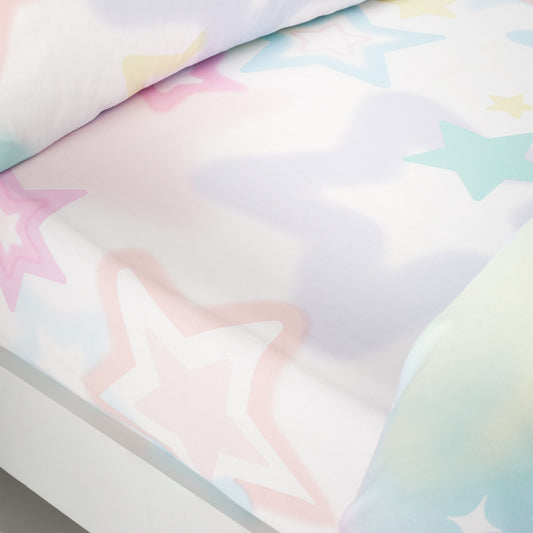 Catherine Lansfield Ombre Stars White Fitted Sheet