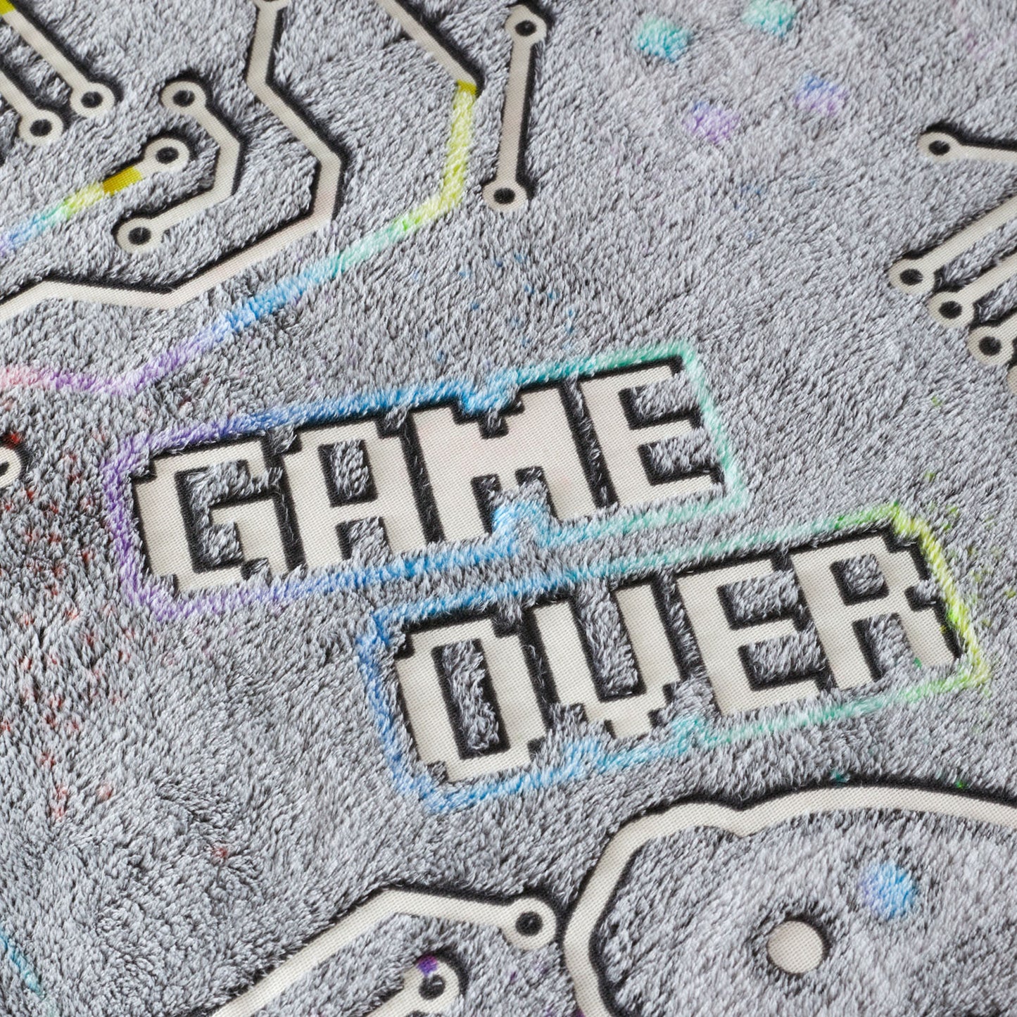 Catherine Lansfield Black Game Over Glow in the Dark Fleece Duvet Set