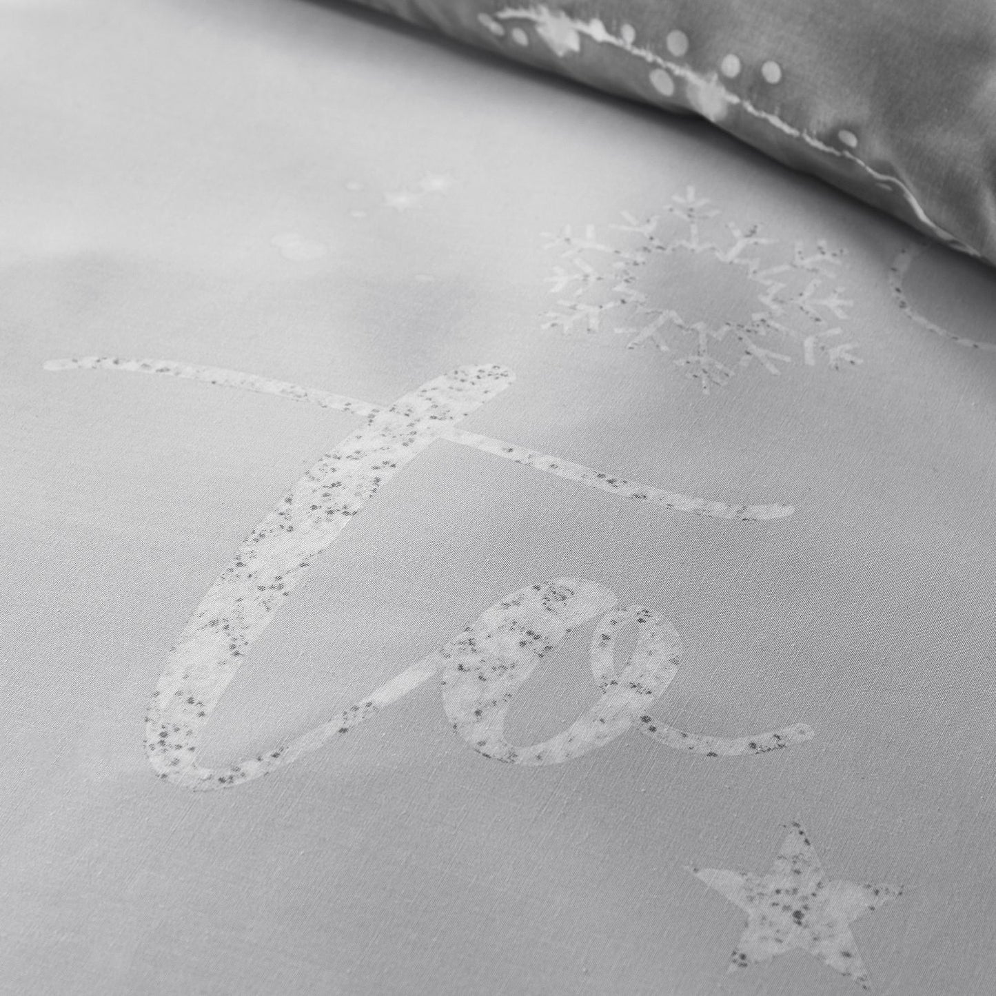 Catherine Lansfield A Lot Like Christmas Grey Reversible Duvet Set