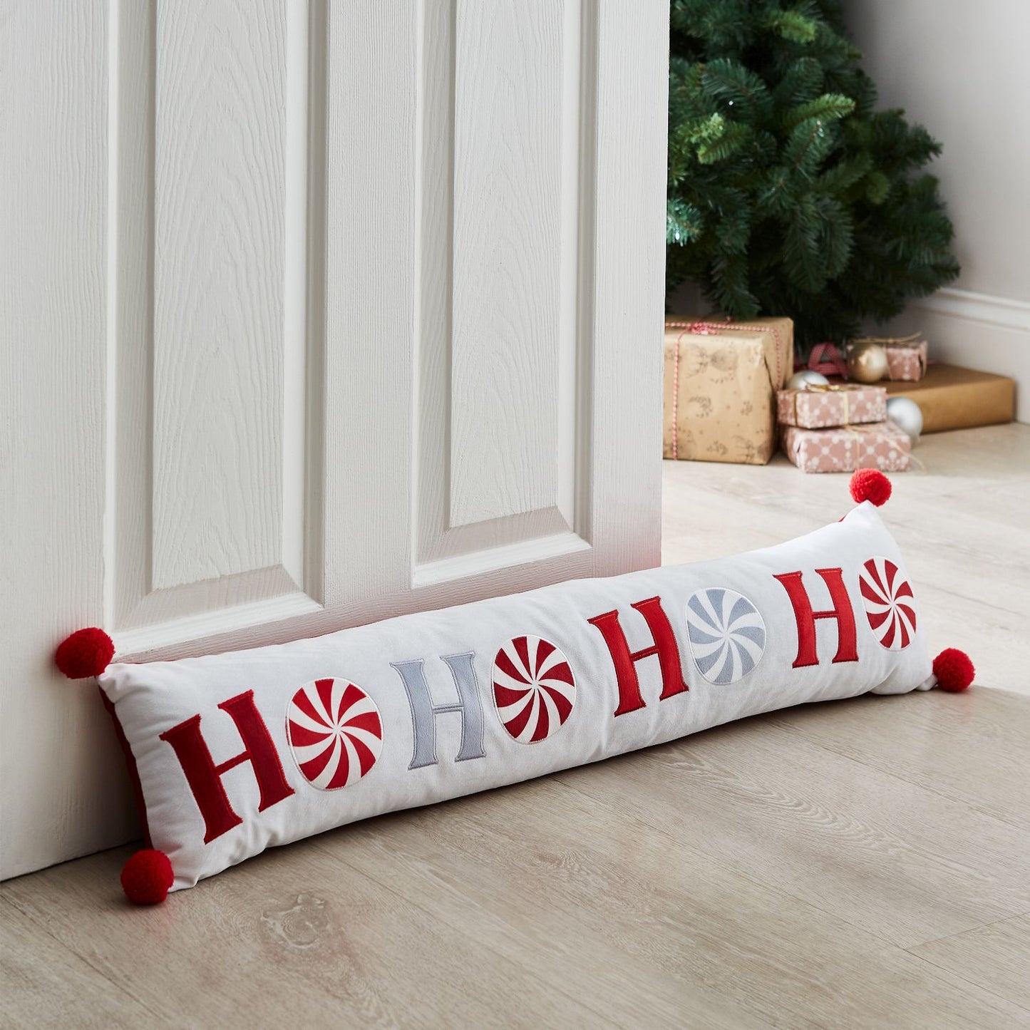 Catherine Lansfield Christmas Ho Ho Ho Door Draught Excluder