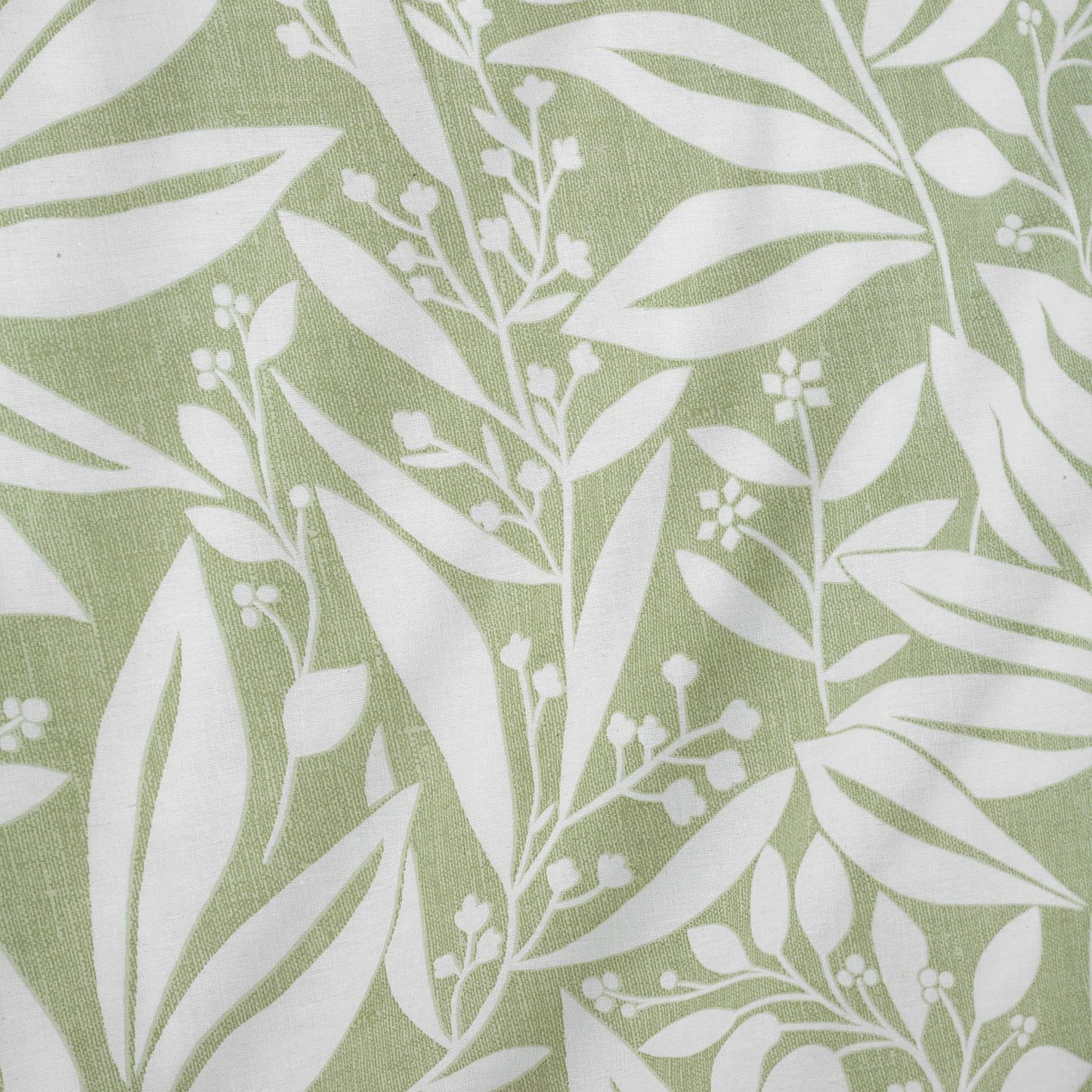 Catherine Lansfield Sorrel Leaf Green Reversible Duvet Set