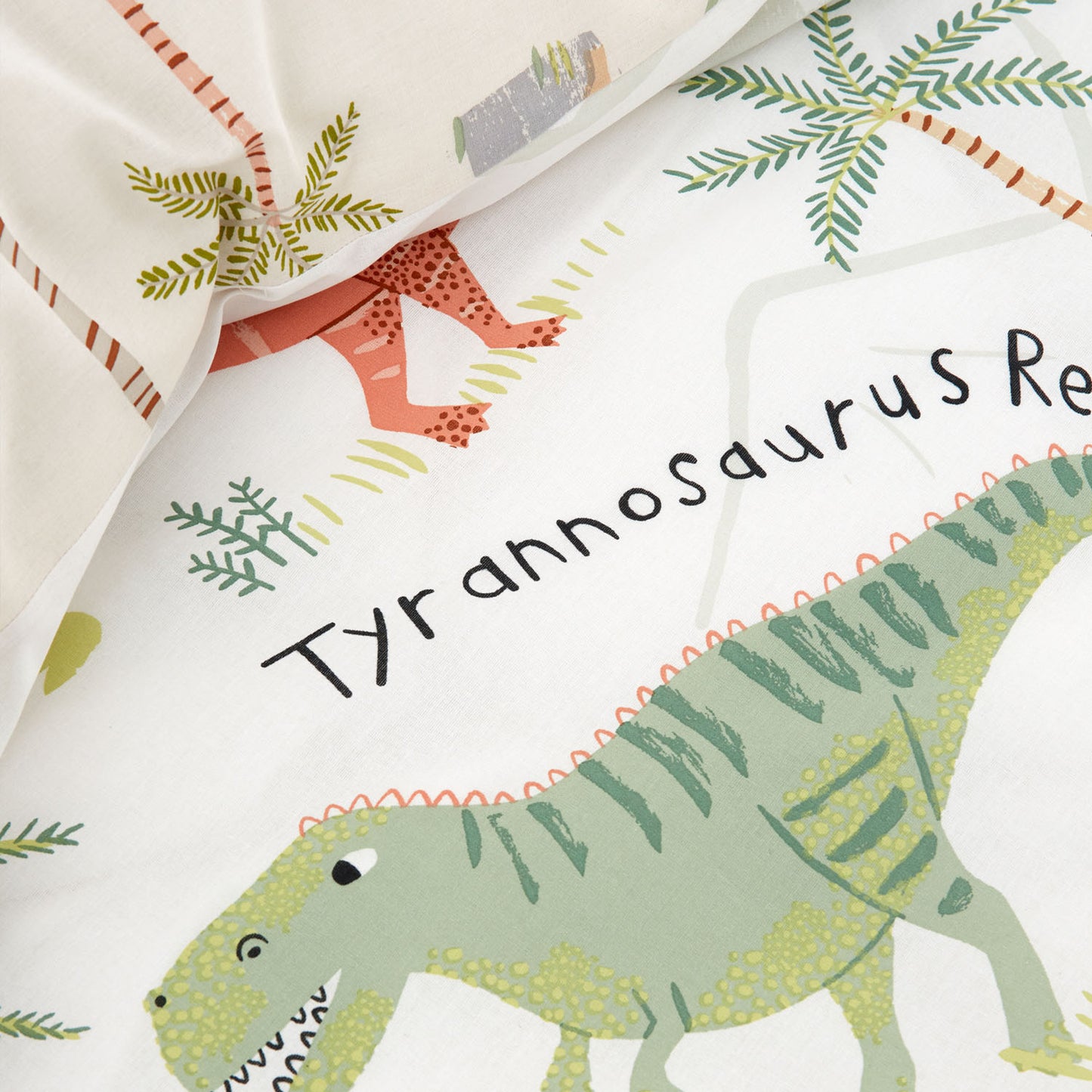 Catherine Lansfield Sleepy Dinosaur Reversible Duvet Set
