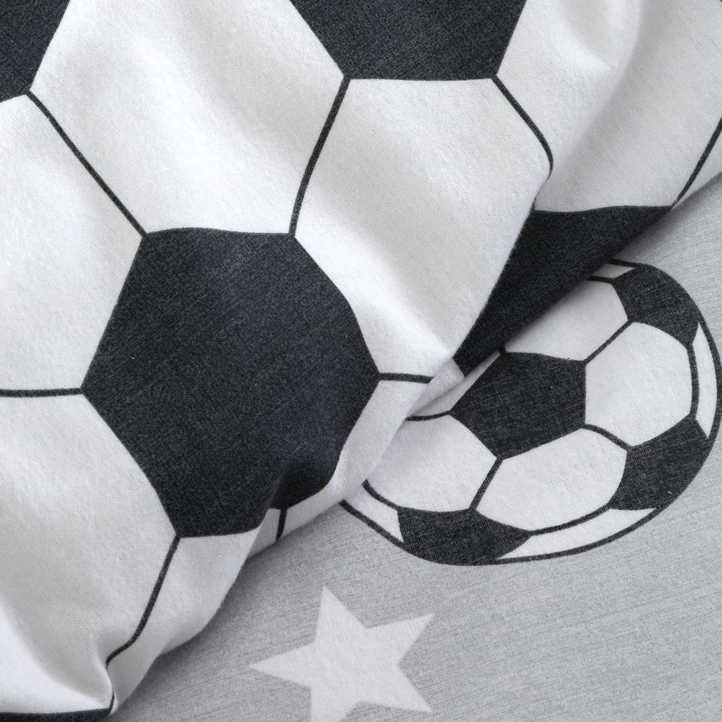 Catherine Lansfield Brushed Cotton Football Stars Reversible Duvet Set